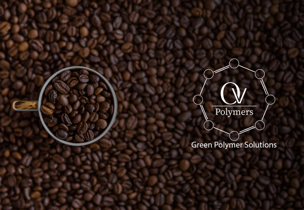 OVPolymers, OVPolymers Logo, Coffee, Coffee Recycling, Koffie, Koffie recycling, polymers, plastics, plastic, kunststof, CoffeeBased, Coffee Based